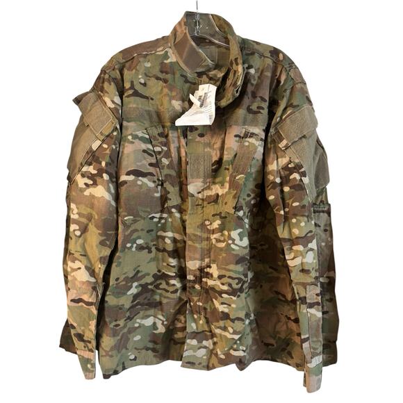 US ARMY Combat Uniform Coat Adult Medium Regular Camo Insect Repellent Jacket - Picture 1 of 5